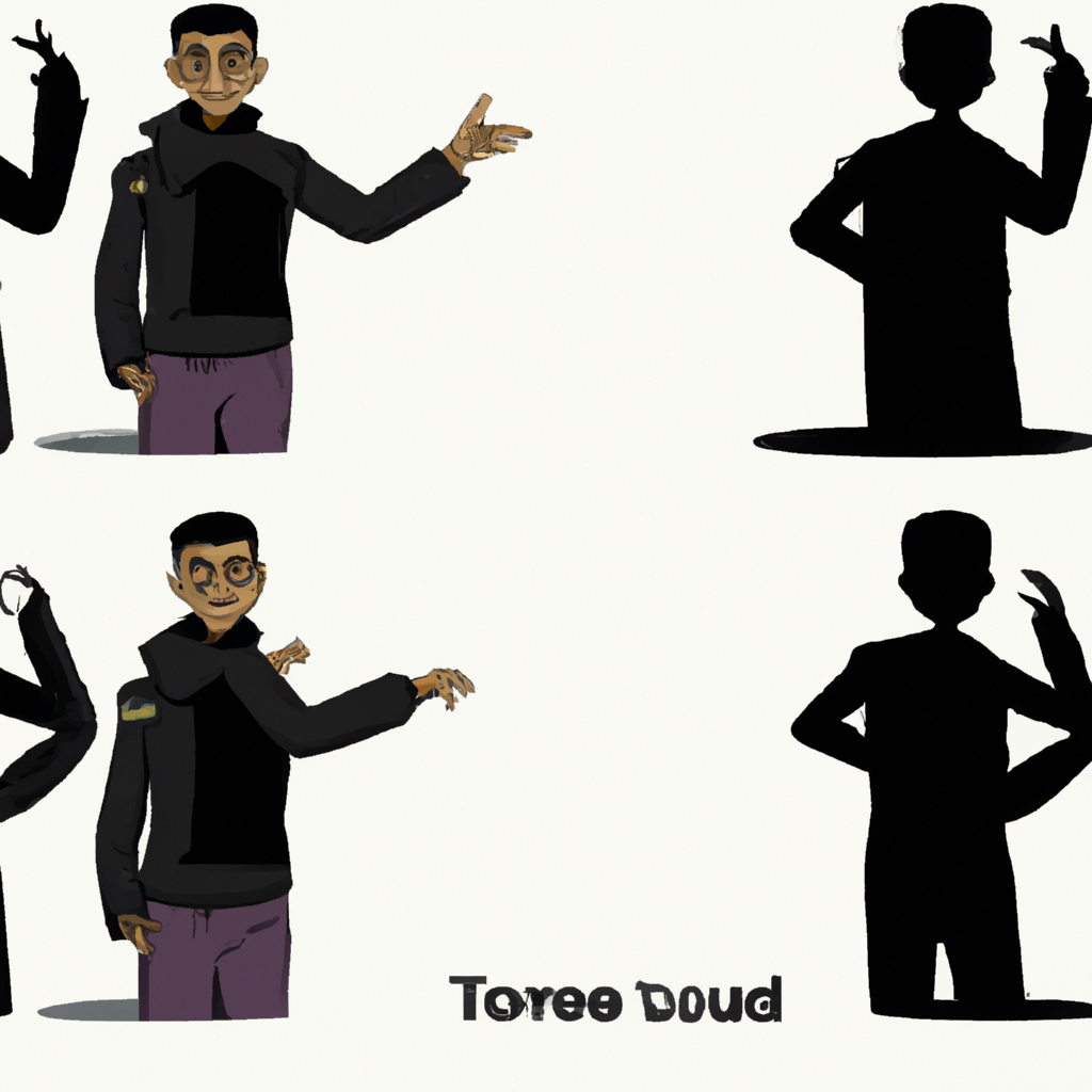 Comparativa de diseño de personaje con turnaround consistente y hoja de expresiones